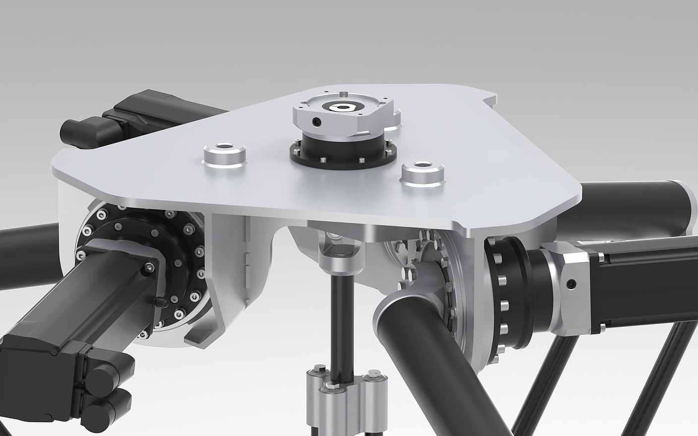 Reductor coaxial para eje de rotación