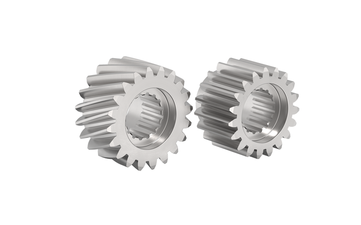 Helical gearbox components