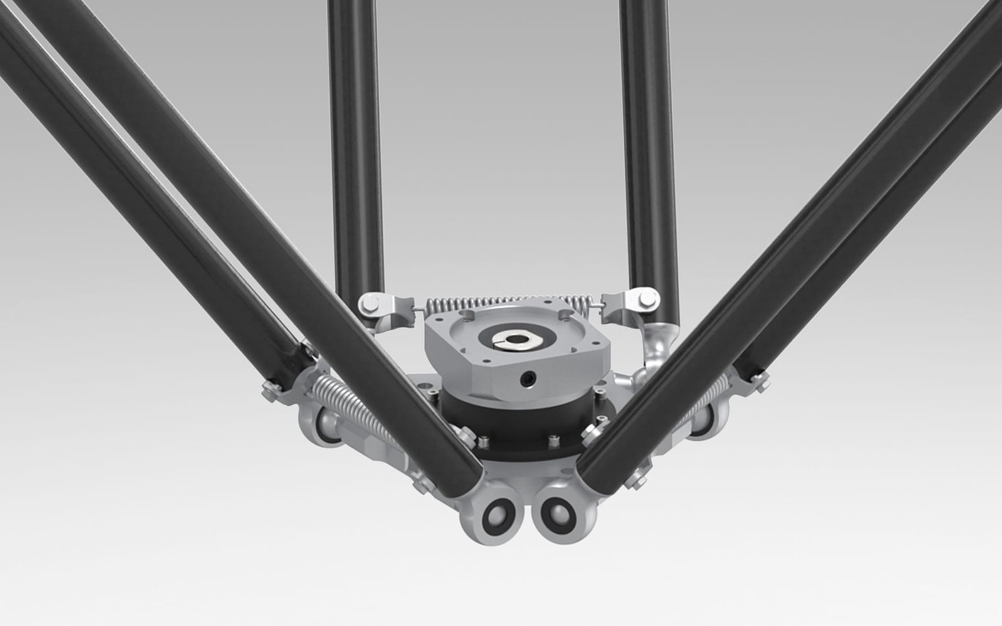 eje de rotación con reductor abajo