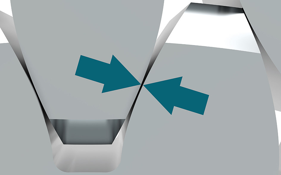 reduced torsional backlash