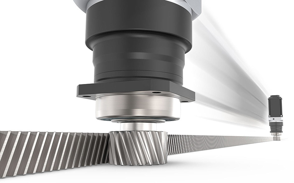 rack and pinion drive gearbox