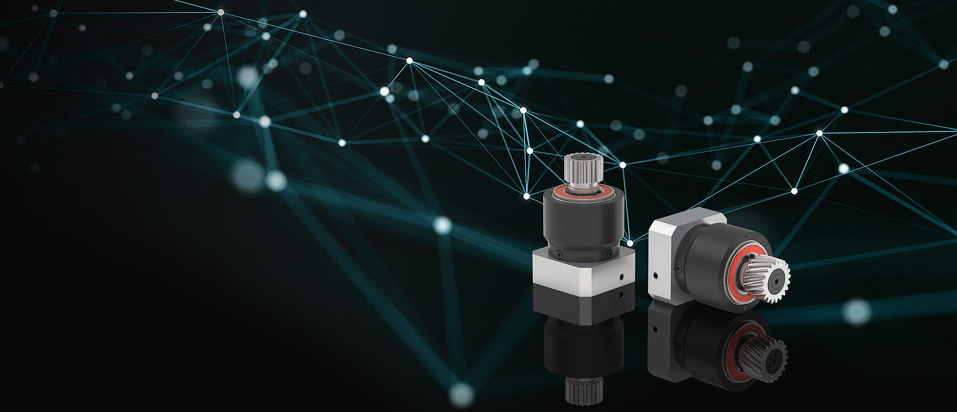 PLPE gearbox with mounted pinion PK1