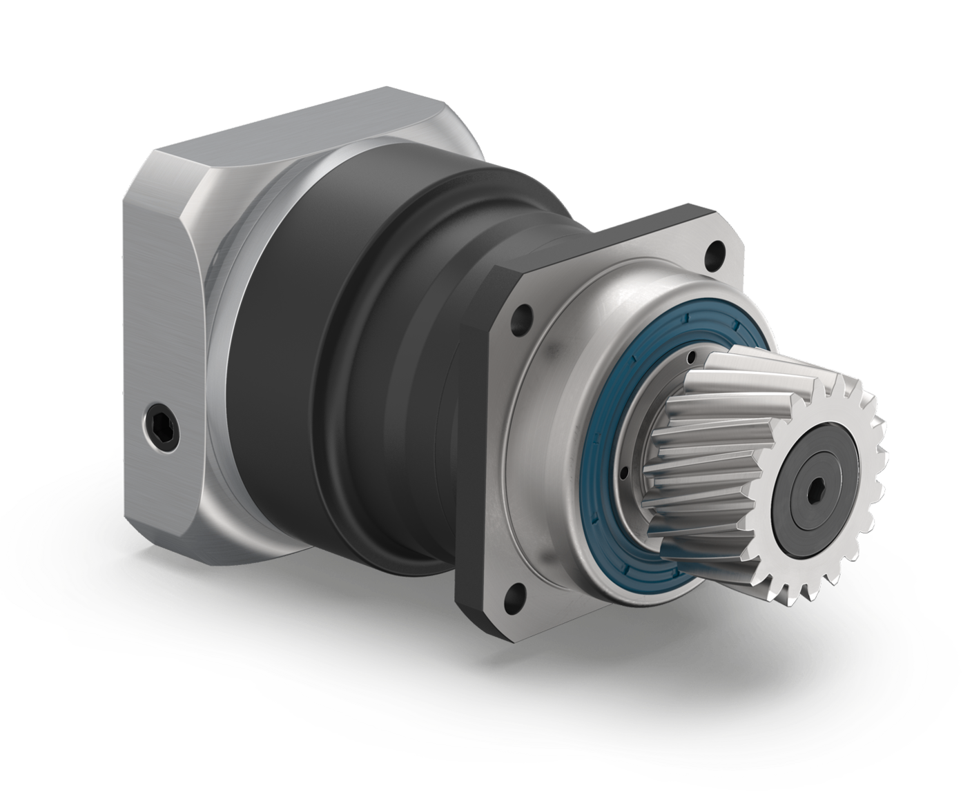 PSN gearbox with mounted pinion