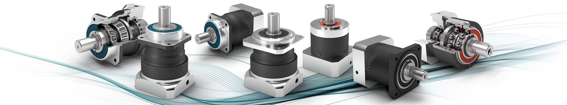 Panetary gearboxes with output shaft.